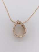 14kt Yellow Gold Diamond Pendant Necklace