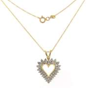 Favorite Yellow Gold Diamond Heart Pendant on Chain