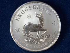 2017 South African Krugerrand 1 OZ Silver Coin BU