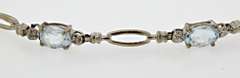 Delicate 10kt Aquamarine Bracelet