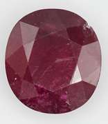 FIERY RED NATURAL RUBY OVAL CUT