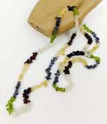 Multi-Gemstone Long 34 Inch Necklace