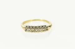 10K Yellow Gold Classic Retro Wedding Band Setting Ring