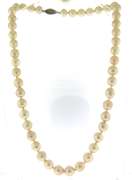 Elegant Peach Baroque Pearl Necklace