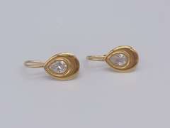 18kt Solid Yellow Gold Dangle Earrings