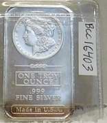 One Ounce Silver Bar -  Morgan