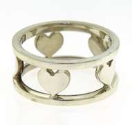 Tiffany & Co Open Heart Stencil Ring