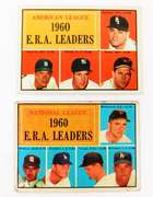 2 1961 Topps Leader Baseball Cards