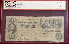 $20 Bank of the Valley Christiansburg VA