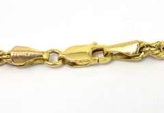 Nice 23-Inch Rope Chain in Yellow Gold