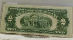 1928-G $2.00 FRN Red Seal, first yr , near CU