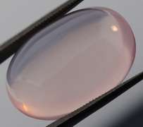 Glowing! 16.62ct powder pink Rose Quartz cabochon