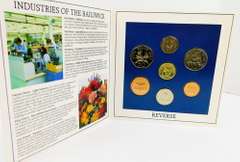 1985 Guernsey Uncirculated 7 Coin Set