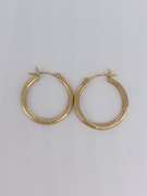 14kt Solid Yellow Gold Hoop Earrings