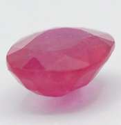 VIOLET RED NATURAL SOLITAIRE RUBY OVAL CUT