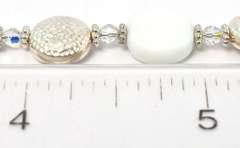 Lovely Beaded Necklace in Sterling Silver