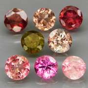 Fancy color! Untreated! 2.65ct vibrant Tourmaline set
