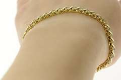 14K Yellow Gold 1.82 Ctw Wavy Diamond Cluster Classic Tennis Bracelet