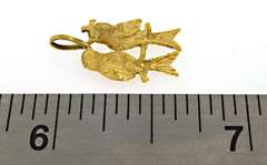 Cute 14kt Lovebird Pendant