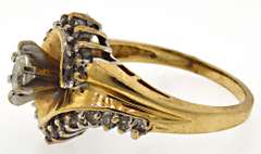 Fashionable 14kt Marquise Diamond Ring