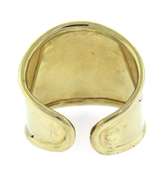 Beautiful Yellow Gold Cigar Wide Band