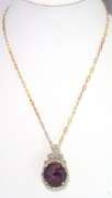 Fascinating Massive 28.00CTS Cabochon Cut Natural Star Ruby & White Sapphire Necklace in Vermeil