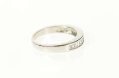 Platinum 0.42 Ctw Baguette Diamond Wedding Band Ring