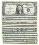 15 Superb Gem CU 1935 Series $1 Silver Certificates