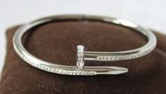 Silver Color Nail Bracelet