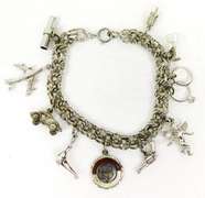 Wonderful Vintage Sterling Charm Bracelet, 11 Charms