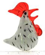 Art Glass Hand Blown Rooster Figurrine