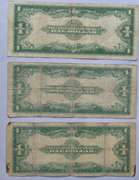 3 1923 $ 1 Silver Certificates