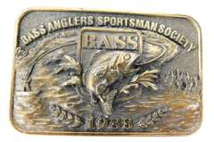 1988 Bass Anglers Brass Belt Buckle