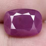 Heavy 6.19ct UNHEATED violet red Ruby