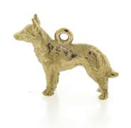 Nice Yellow Gold Dog Charm