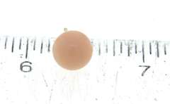 Simple Yellow Gold 8.5-9mm Coral Ball Earrings