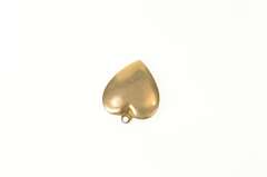 10K Yellow Gold RCG Monogram Forget Me Not Puffy Heart Charm/Pendant