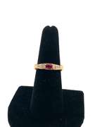 14KT Diamond Ruby Ring