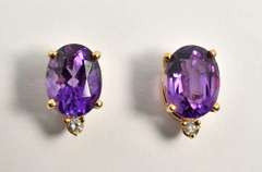 Bright Amethyst Earrings