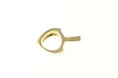 14K Yellow Gold Geometric Chevron Wishbone Simple Pendant