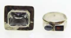 Lot of 2Sterling Silver rings