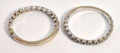 Matched Pair of WG Diamond Bands