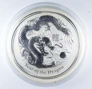 2012 Australia 30 Dollars - 1KG .999 Fine Silver - Year Of The Dragon