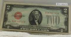 1928-G $2.00 FRN Red Seal, first yr issue of the small size, almost CU