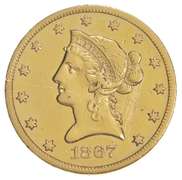 1867-S Liberty Head Gold Eagle - Scratched