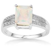 1.85 CT ETHIOPIAN OPAL & STERLING SILVER RING
