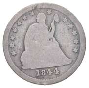 1844-O Seated Liberty Quarter Dollar