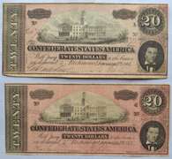 2 $ 20  Feb 17 1864 Confederate States Note