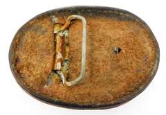 Big Vintage Leather Horse Buckle