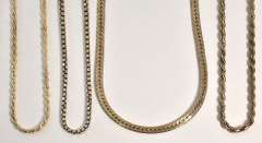 Group of 8 Misc. Sterling Necklaces